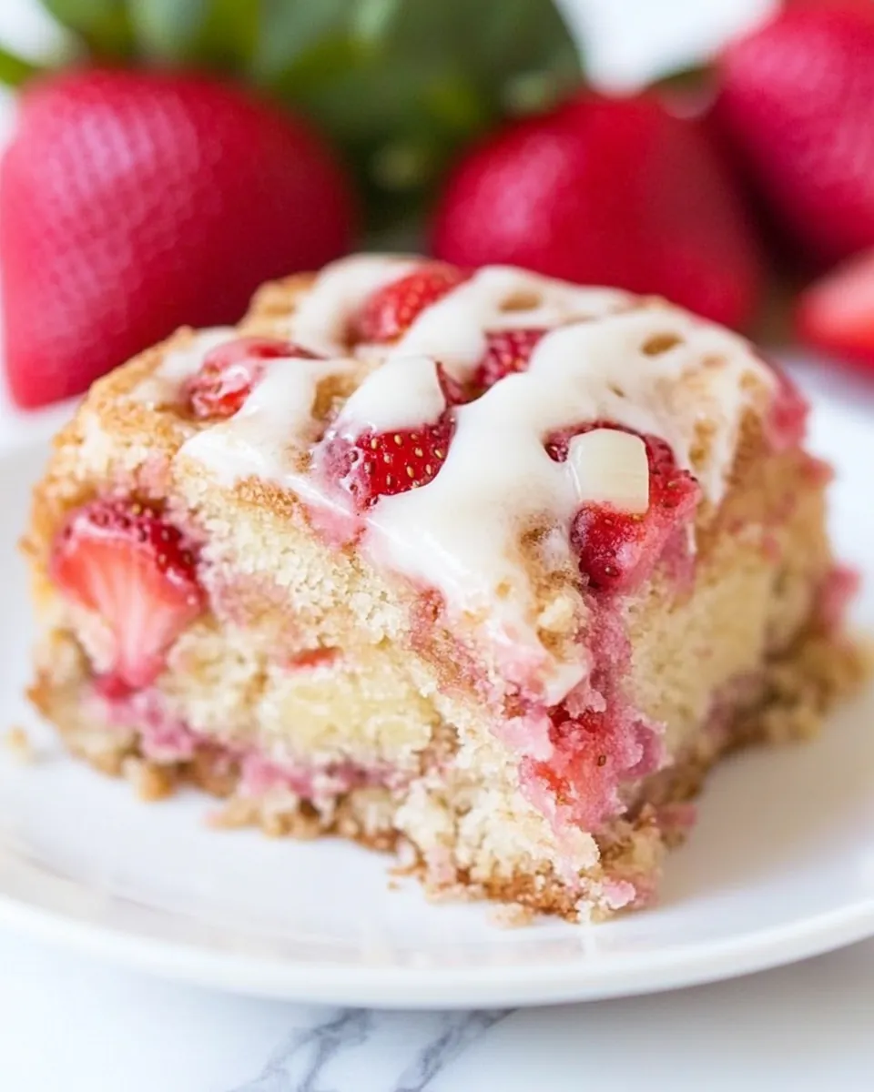 Soft and Fluffy Strawberry Banana Cake
