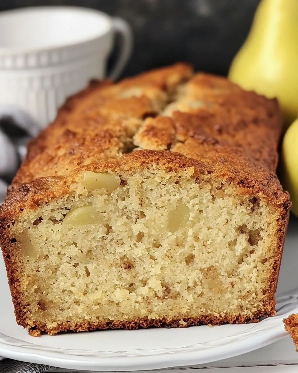Sour Cream Pear Bread