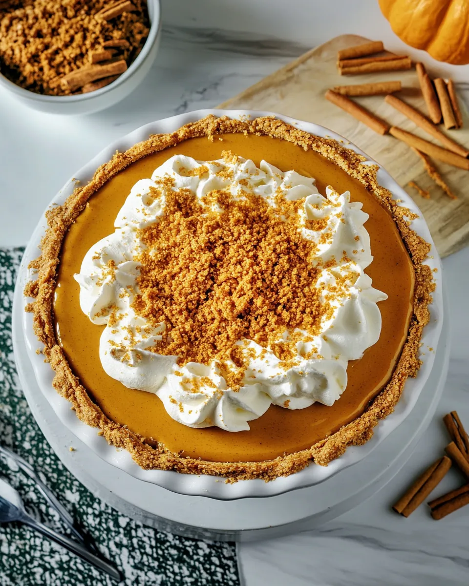 Speculaas Pumpkin Chiffon Pie