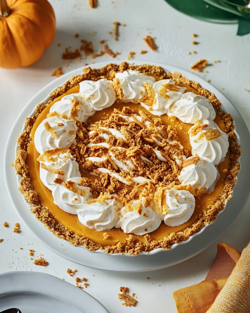 Speculaas Pumpkin Chiffon Pie