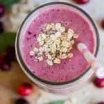 Spiced Cranberry Oat Smoothie