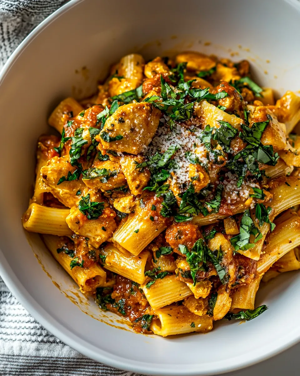 Spicy Tuscan Chicken Pasta