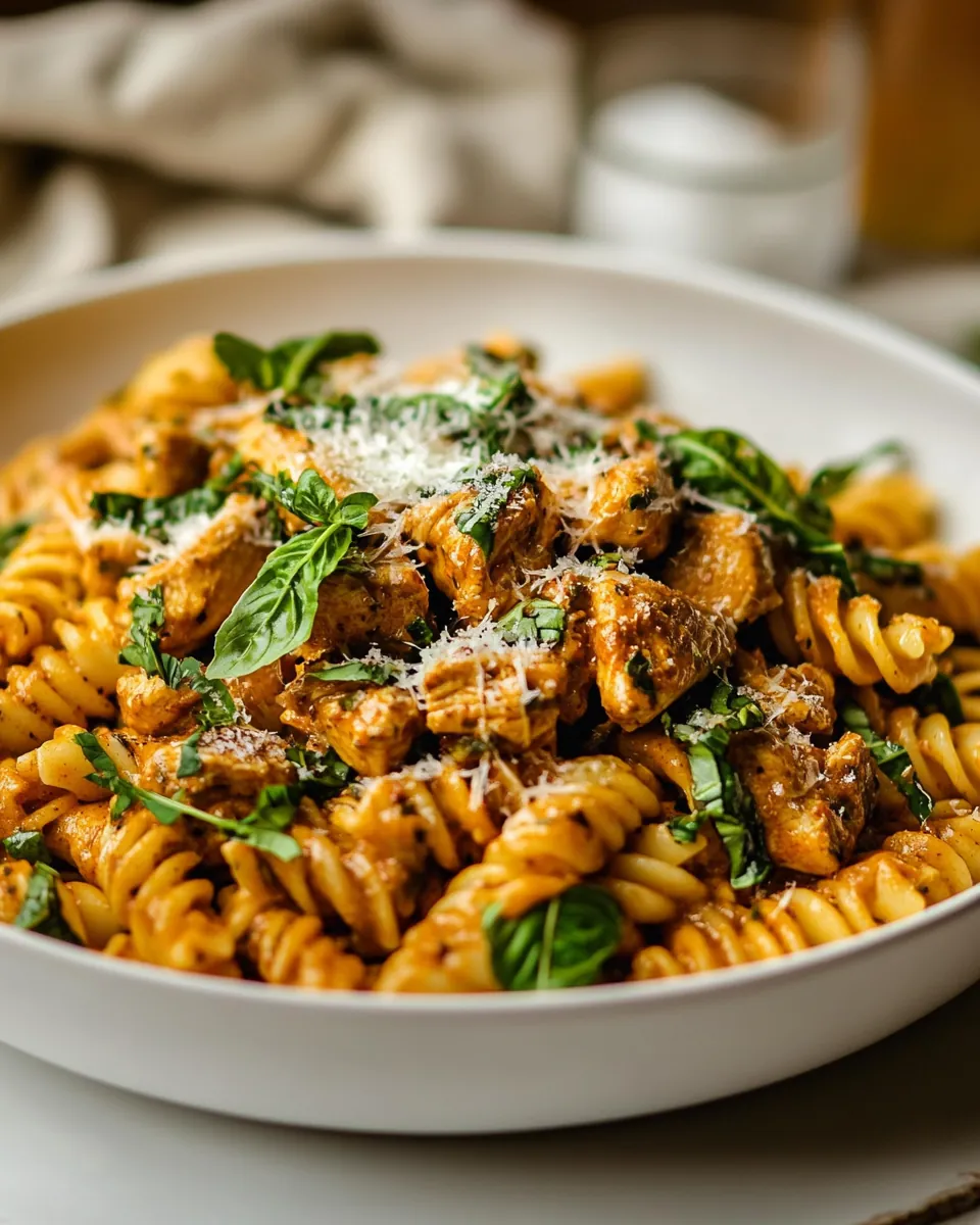 Spicy Tuscan Chicken Pasta