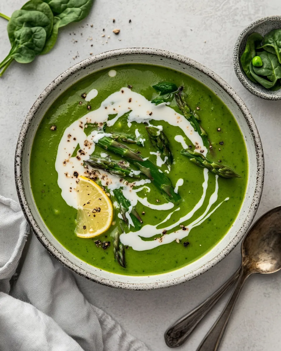 Spinach Asparagus Soup