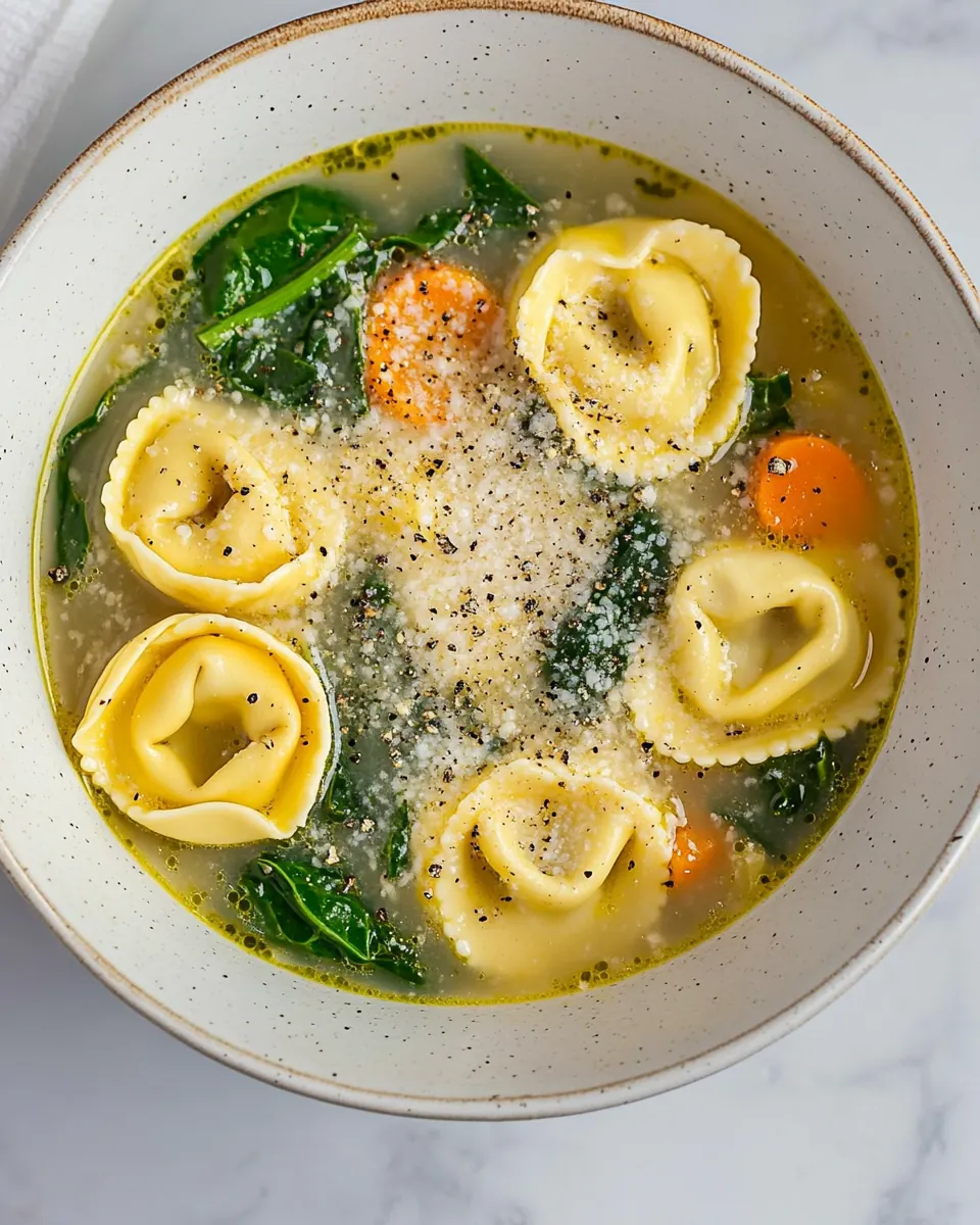 Spinach Tortellini Soup