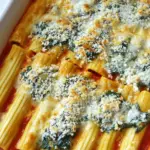 Spinach and Cheese Stuffed Manicotti