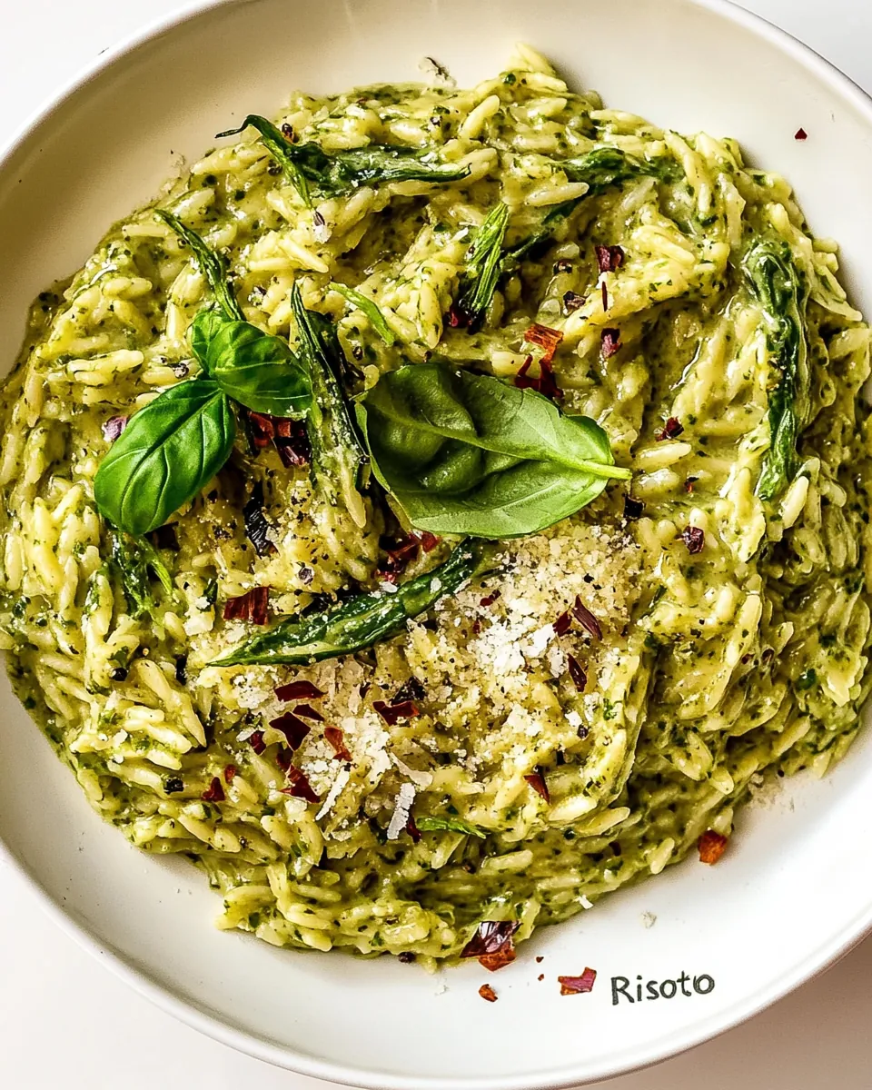 Spring Green Orzo Risotto