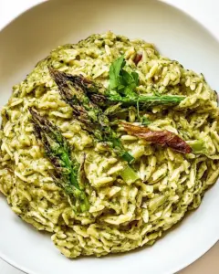Spring Green Orzo Risotto