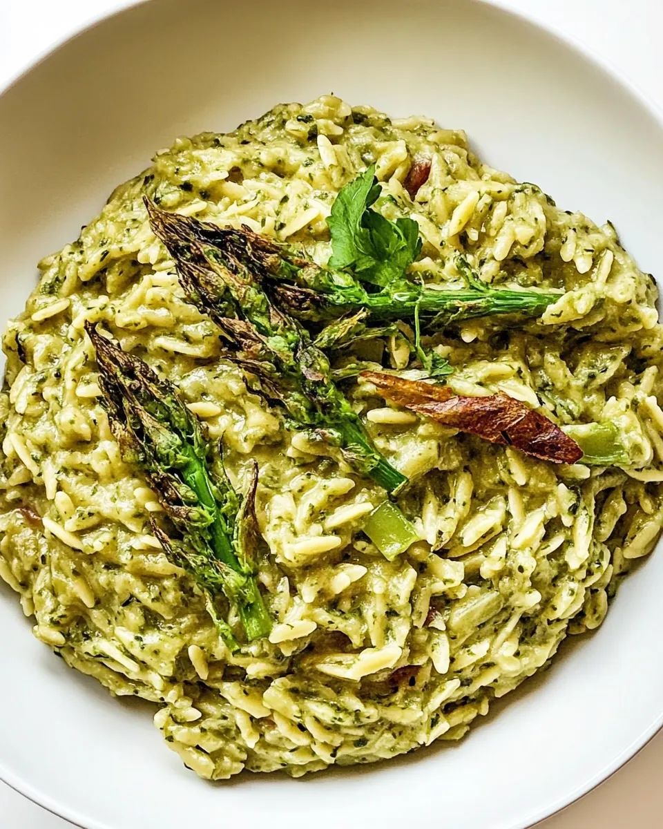 Spring Green Orzo Risotto