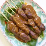 Ginger Garlic Steak Satay