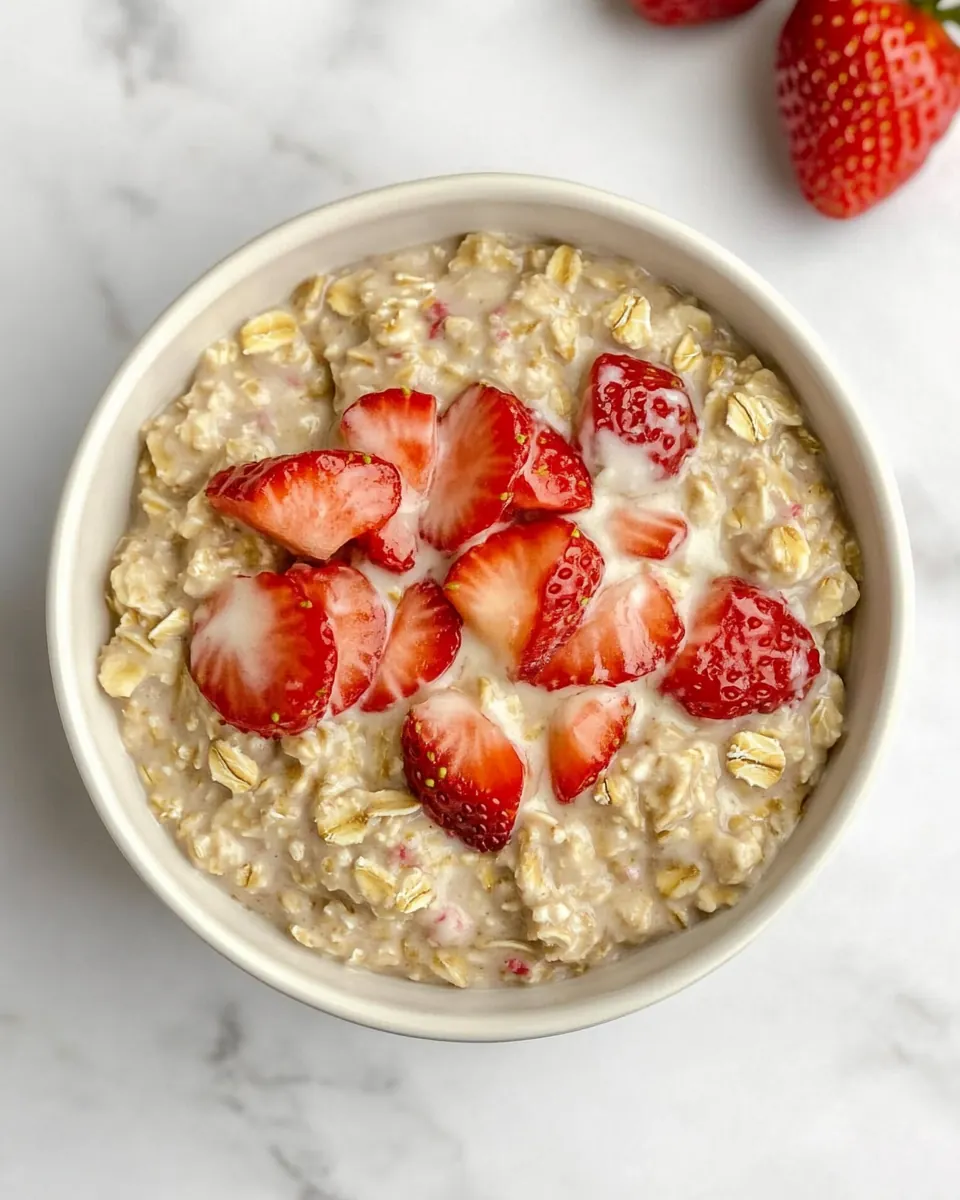 Strawberries and Cream Oatmeal