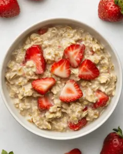 Strawberries and Cream Oatmeal