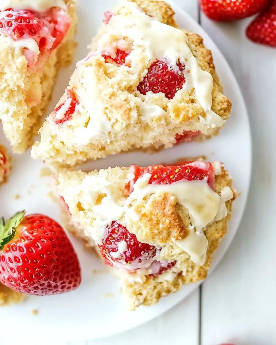 Strawberries and Cream Scones