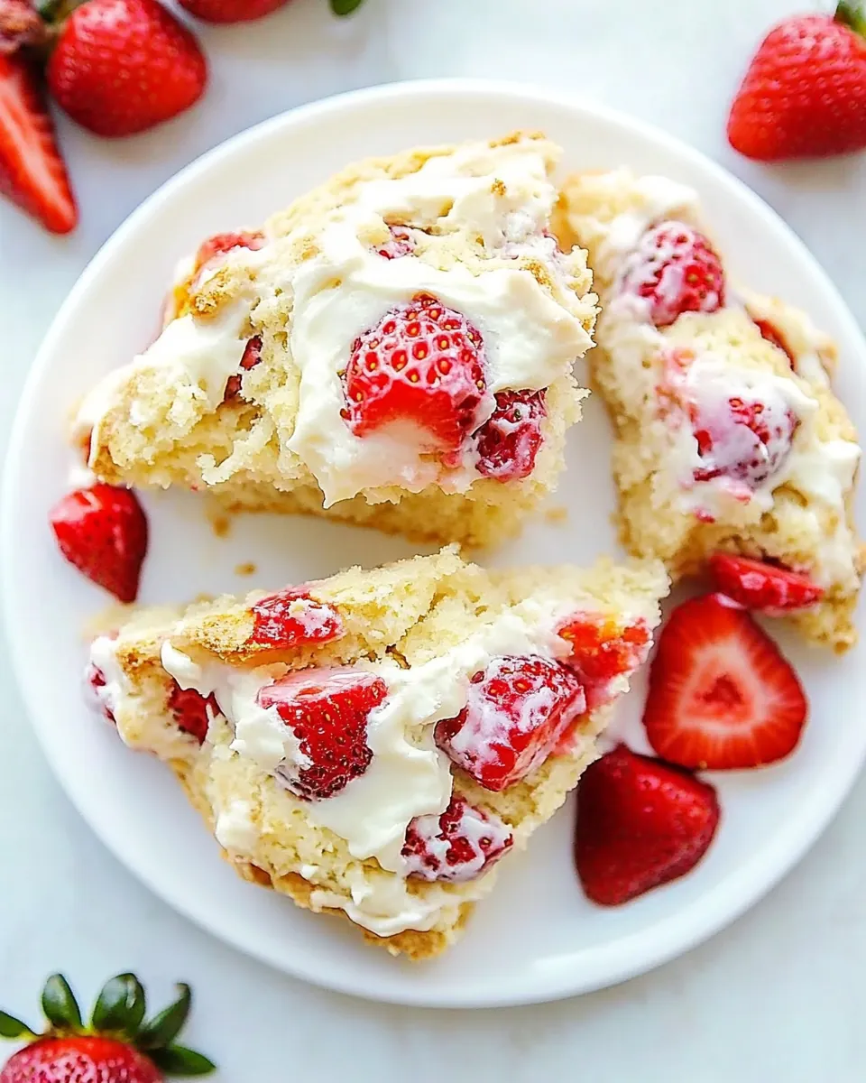 Strawberries and Cream Scones