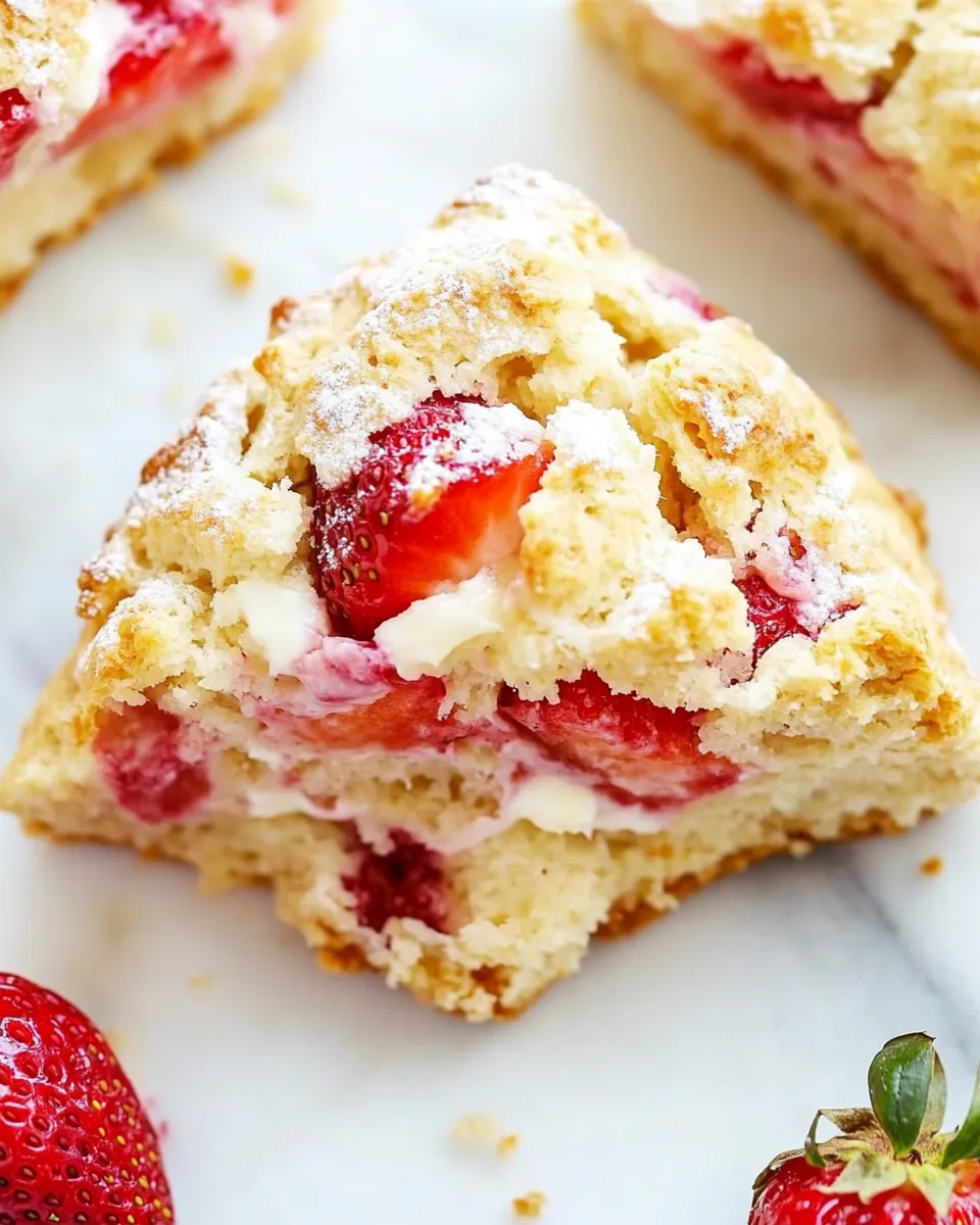Strawberries and Cream Scones
