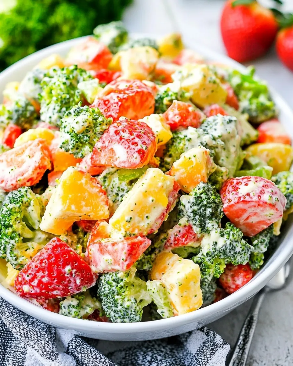 Strawberry Broccoli Salad
