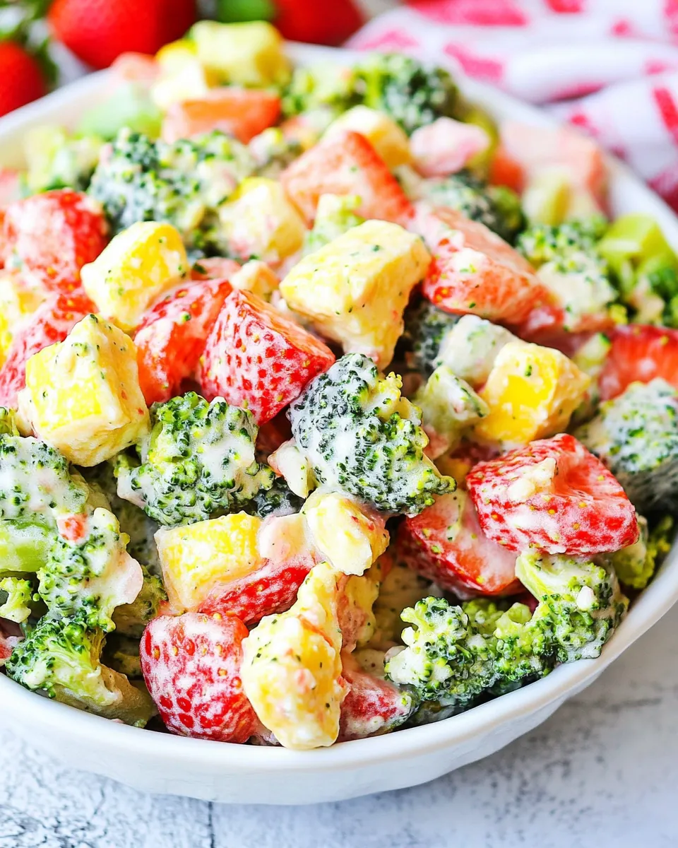 Strawberry Broccoli Salad