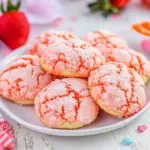 Strawberry Cake Mix Cookies