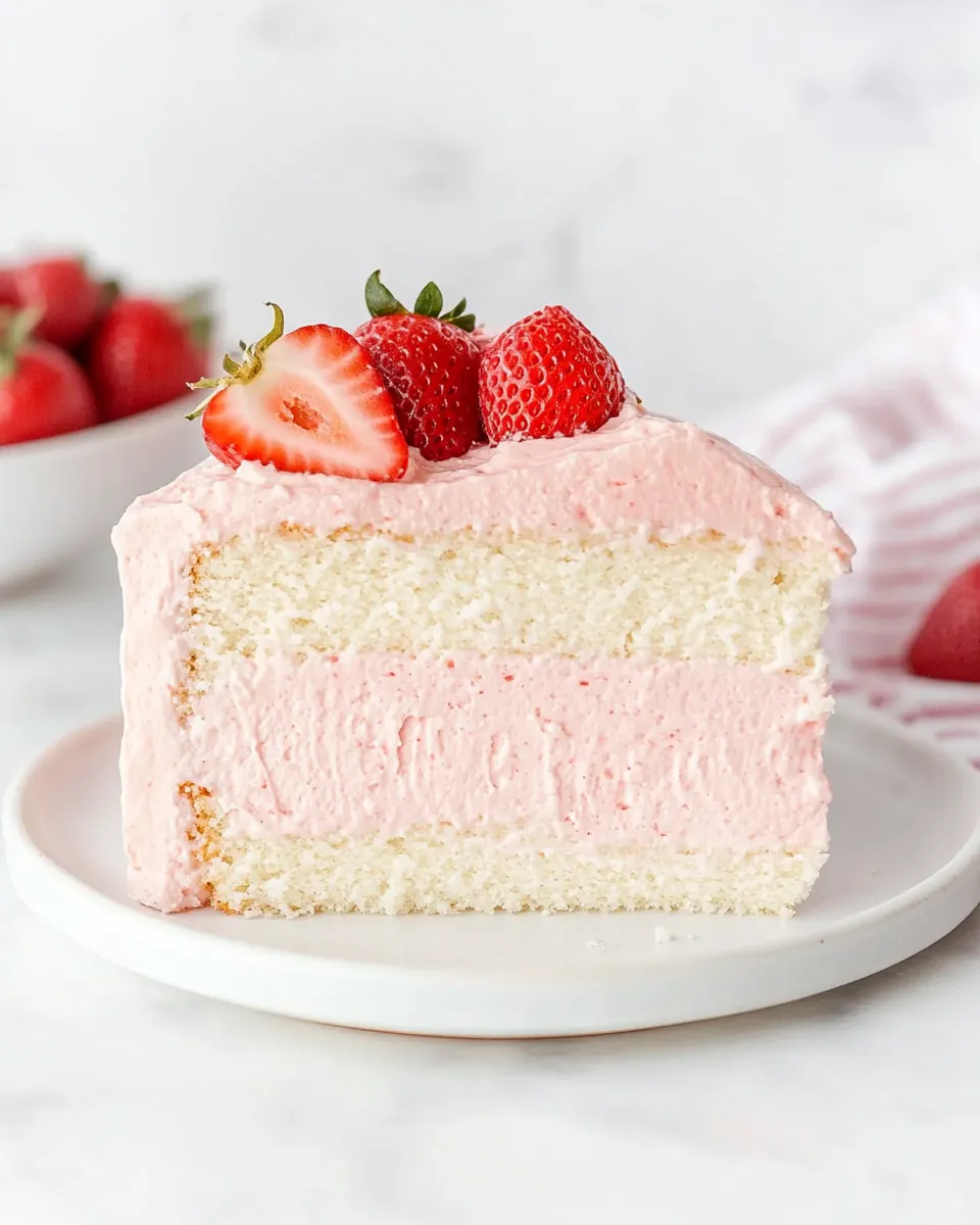 Strawberry Cheesecake Cake