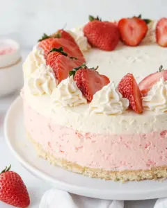 Strawberry Cheesecake Cake