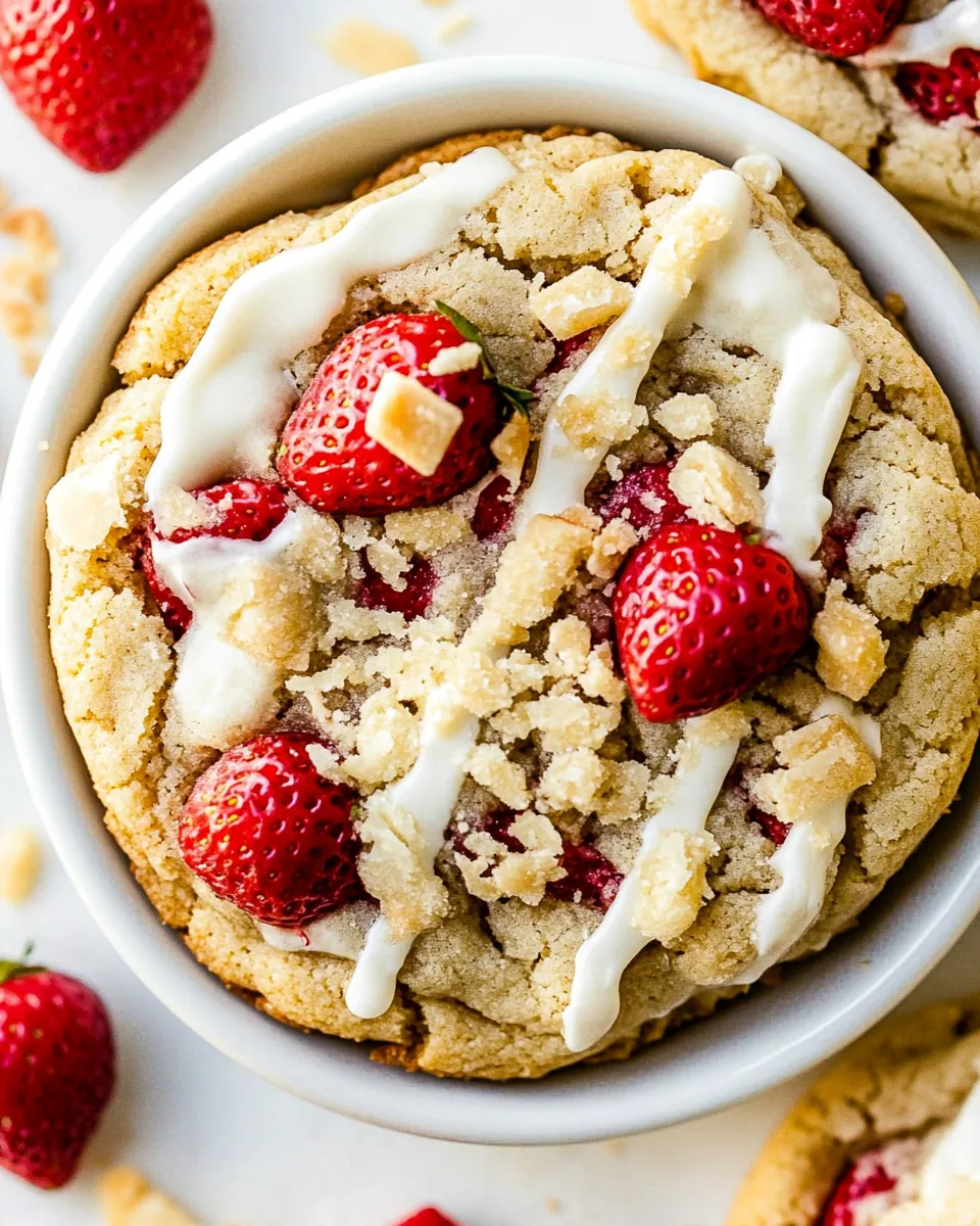 Strawberry Cheesecake Cookies