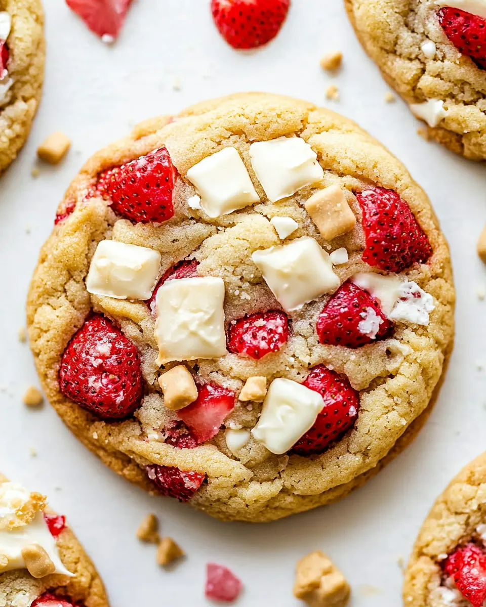 Strawberry Cheesecake Cookies