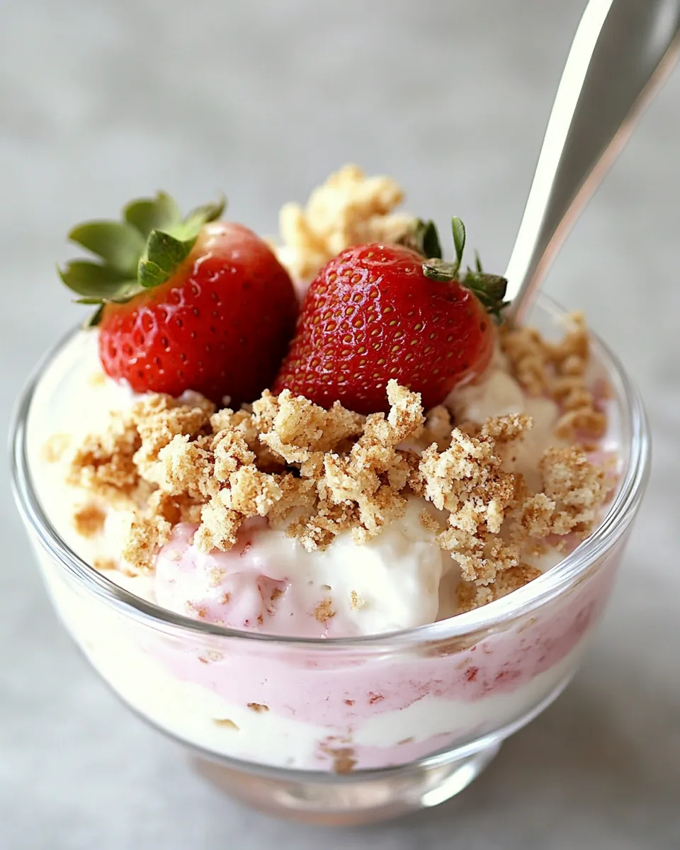 Strawberry Cheesecake Lunchbox Parfait