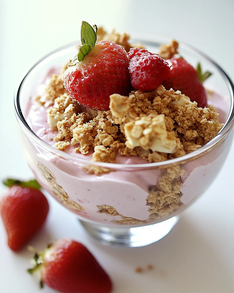 Strawberry Cheesecake Lunchbox Parfait
