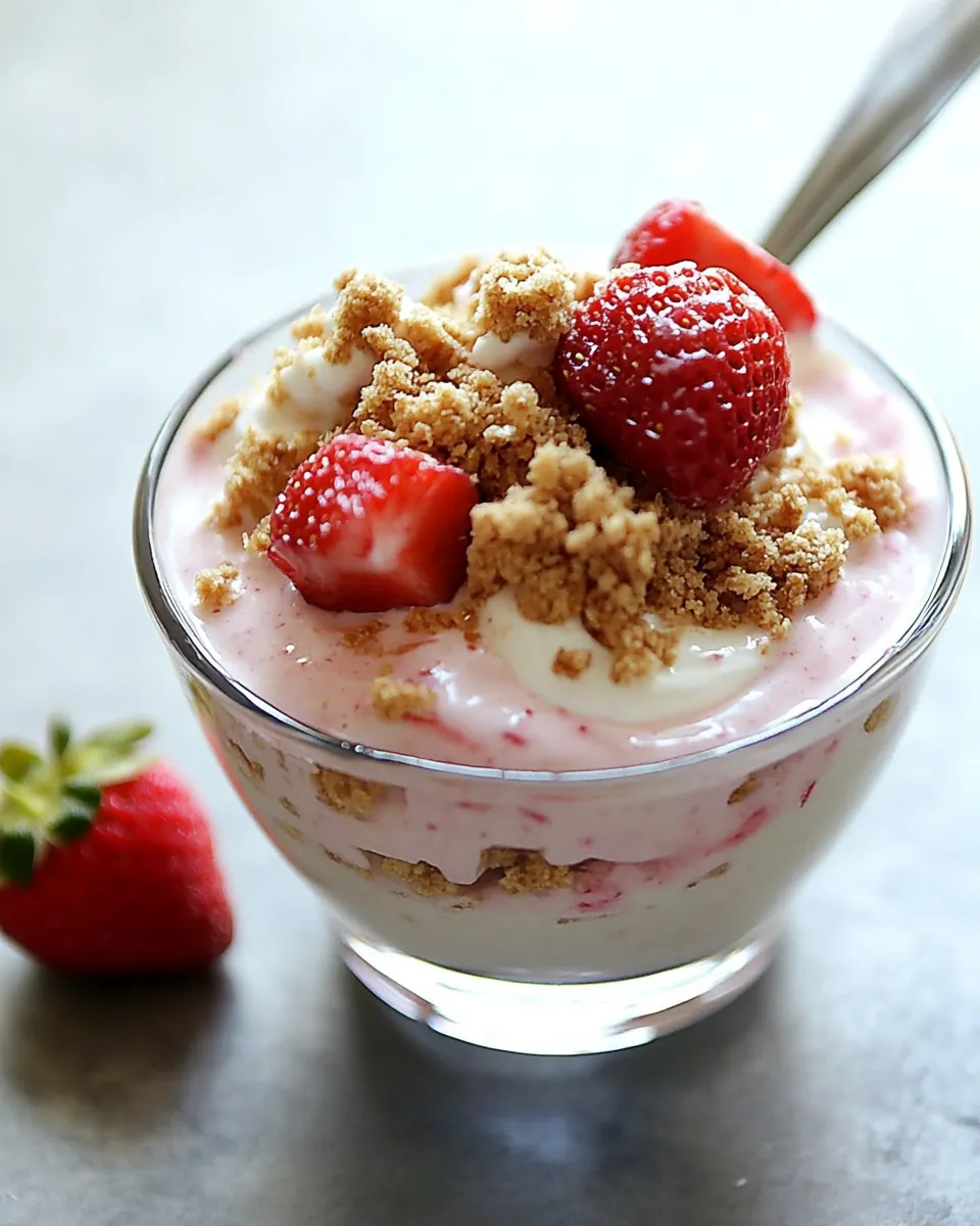 Strawberry Cheesecake Lunchbox Parfait