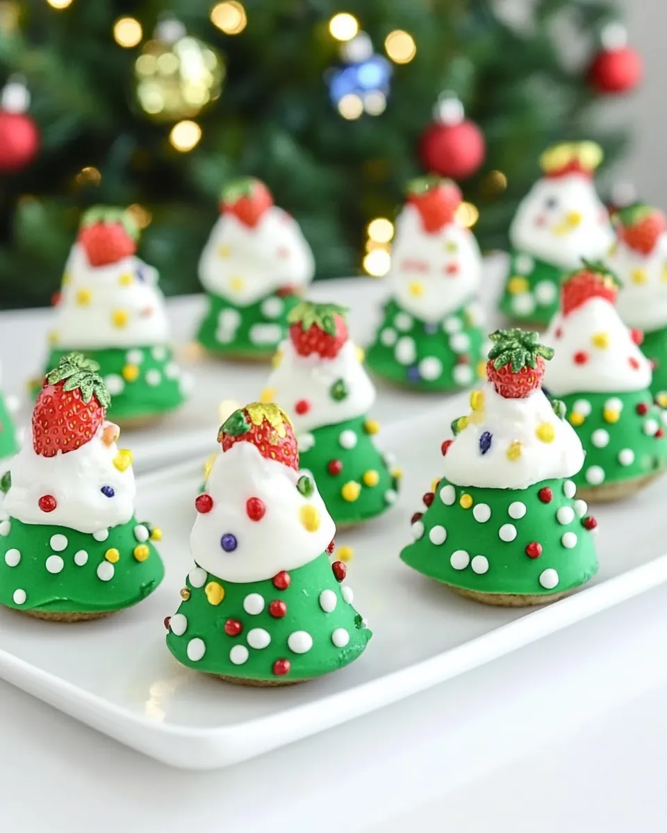 Strawberry Christmas Trees