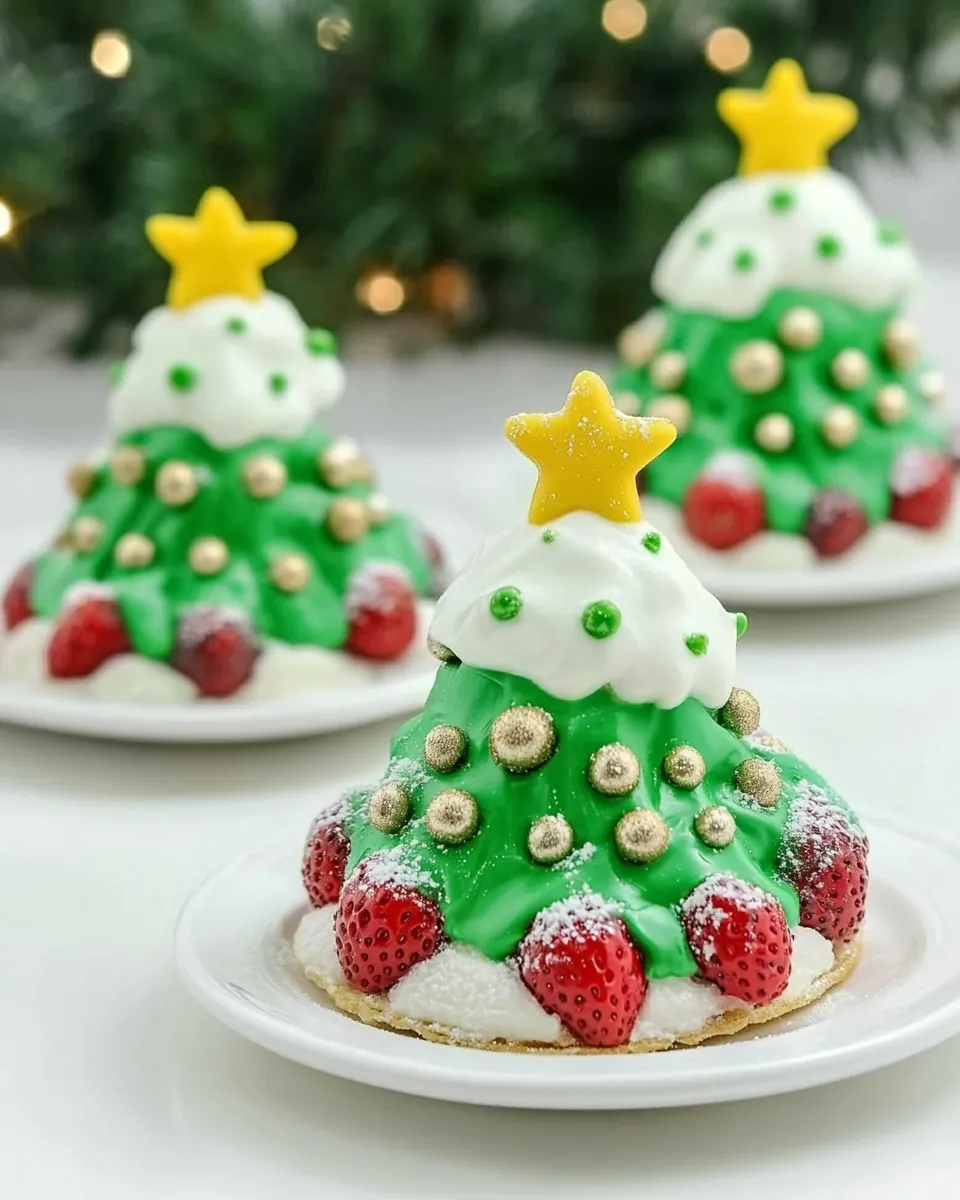 Strawberry Christmas Trees