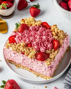 Strawberry Crunch Cake