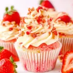 Strawberry Crunch Cupcakes