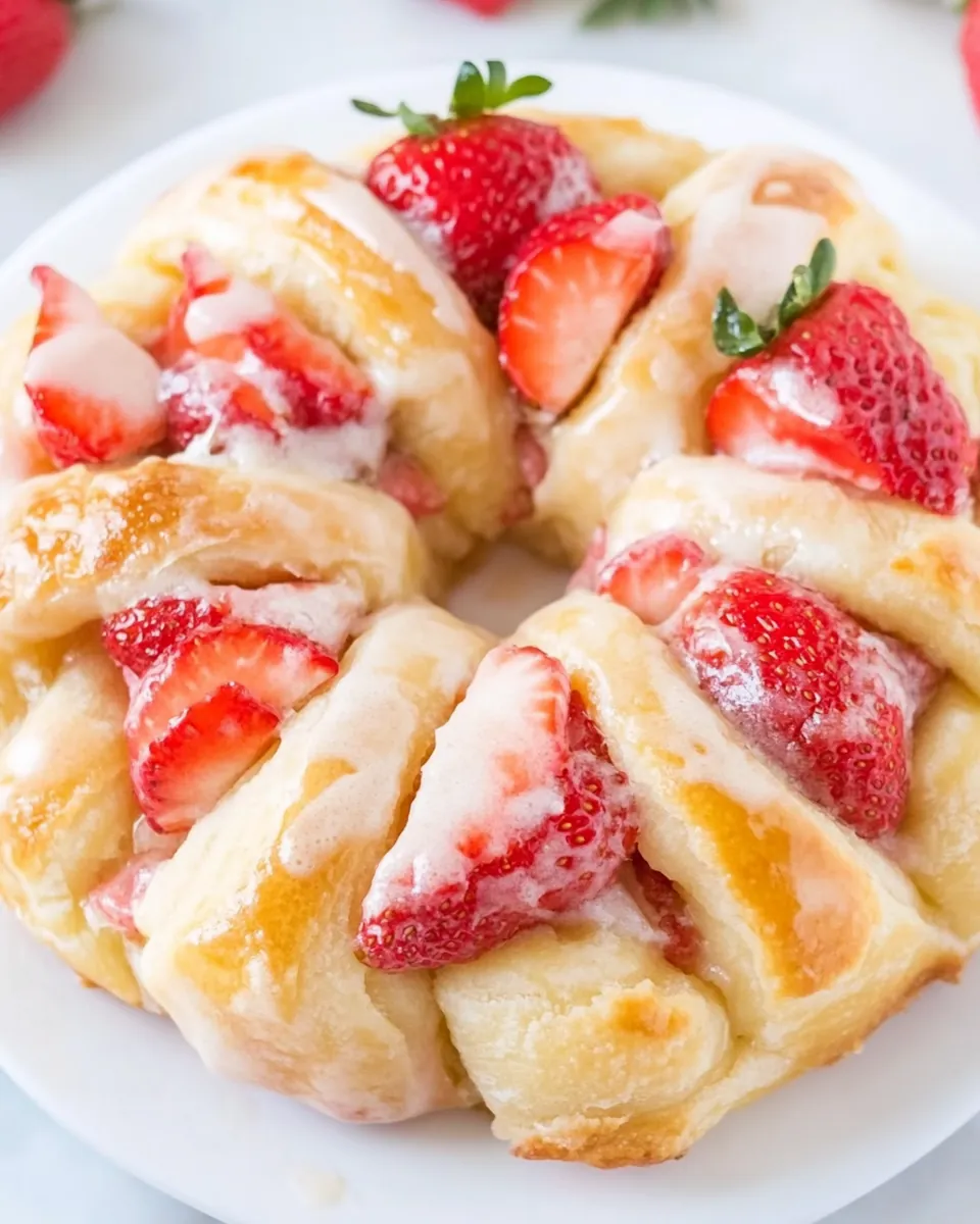 Strawberry Lemon Crescent Ring