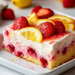 Strawberry Lemonade Poke Cake