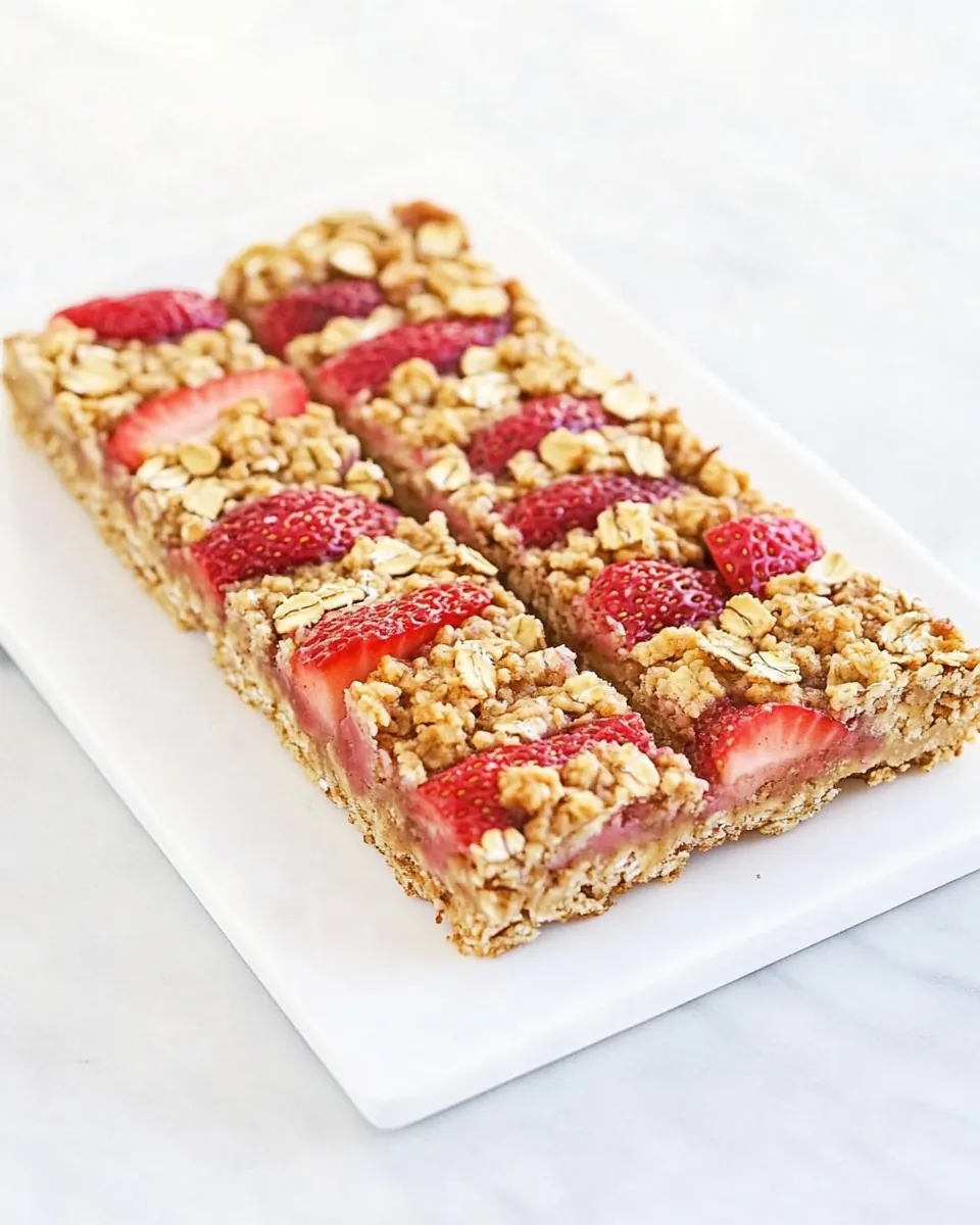 Strawberry Oatmeal Bars