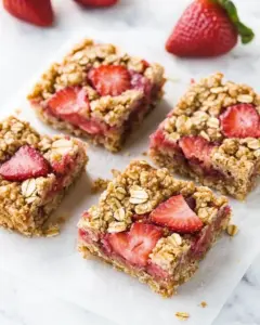 Strawberry Oatmeal Bars