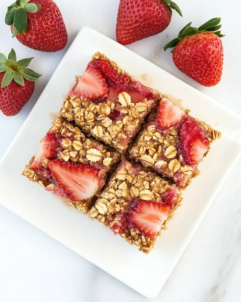 Strawberry Oatmeal Bars