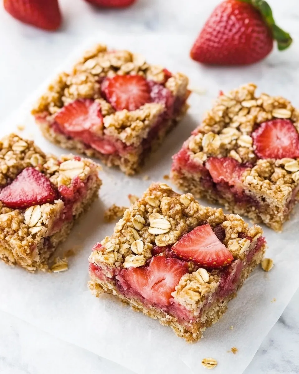 Strawberry Oatmeal Bars