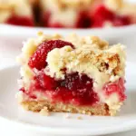 Strawberry Pie Sour Cream Crumb Bars