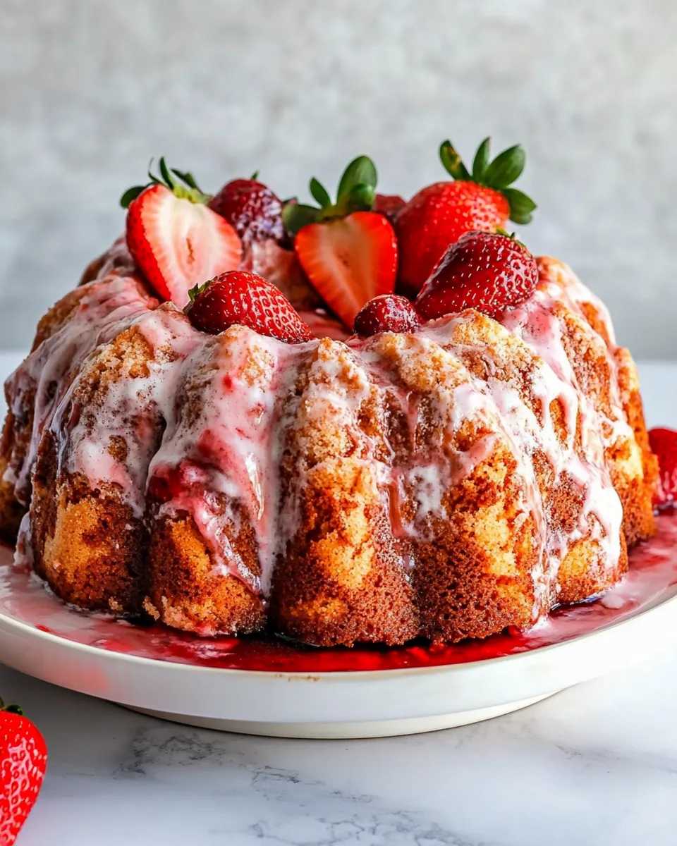 Strawberry Pound Cake