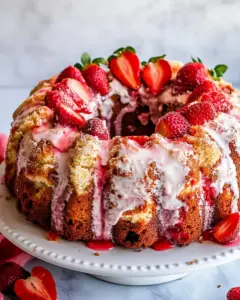 Strawberry Pound Cake