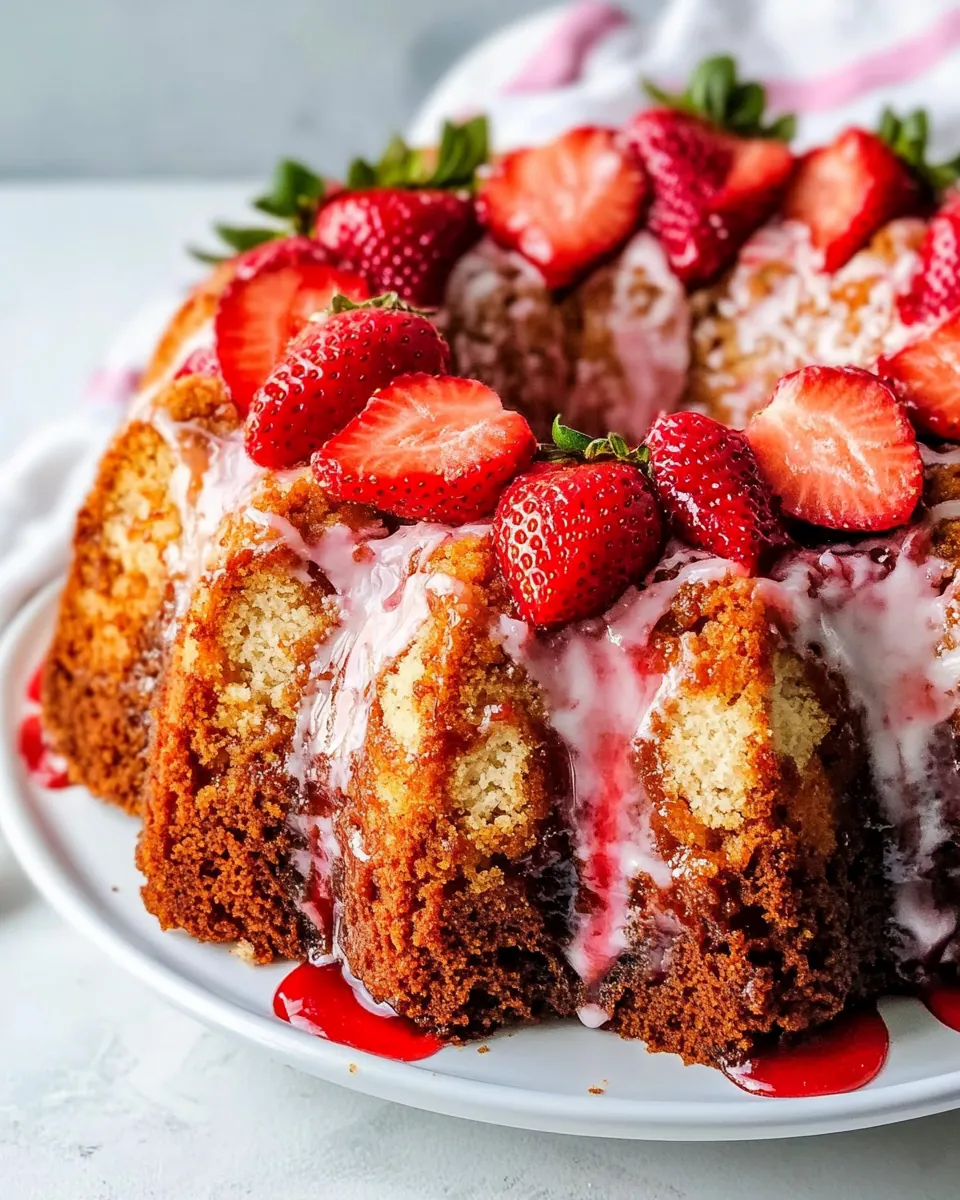 Strawberry Pound Cake