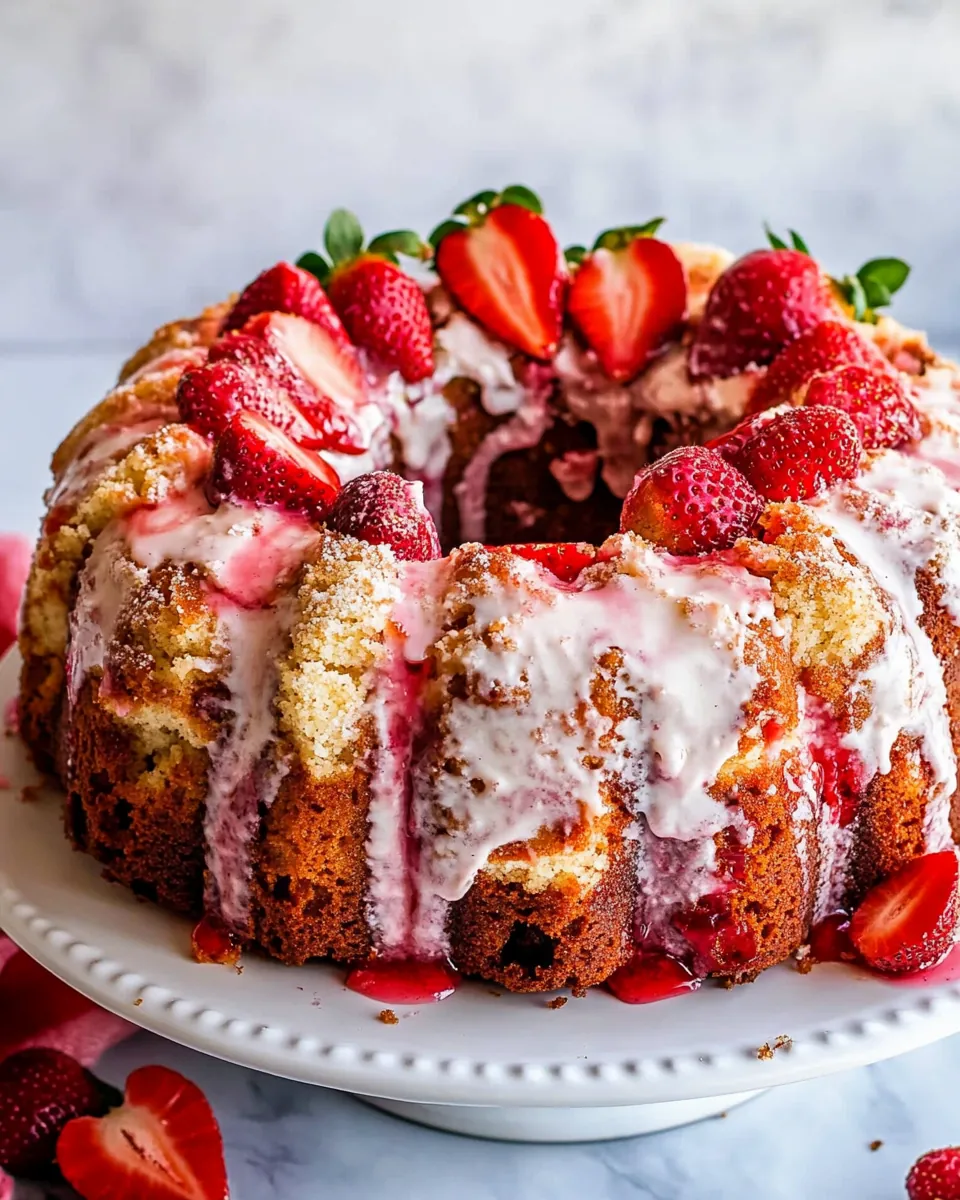 Strawberry Pound Cake