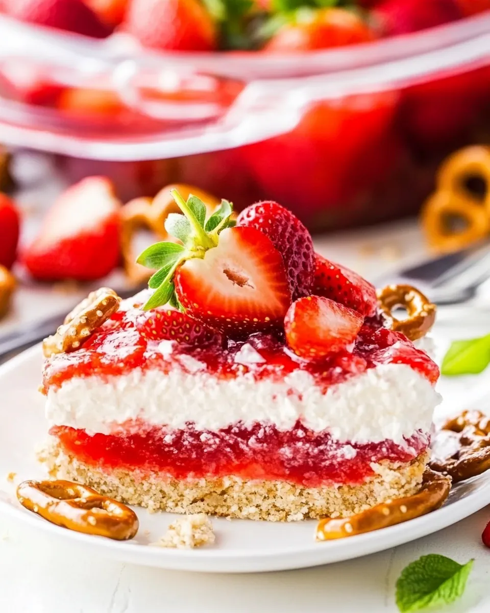 Strawberry Pretzel Salad