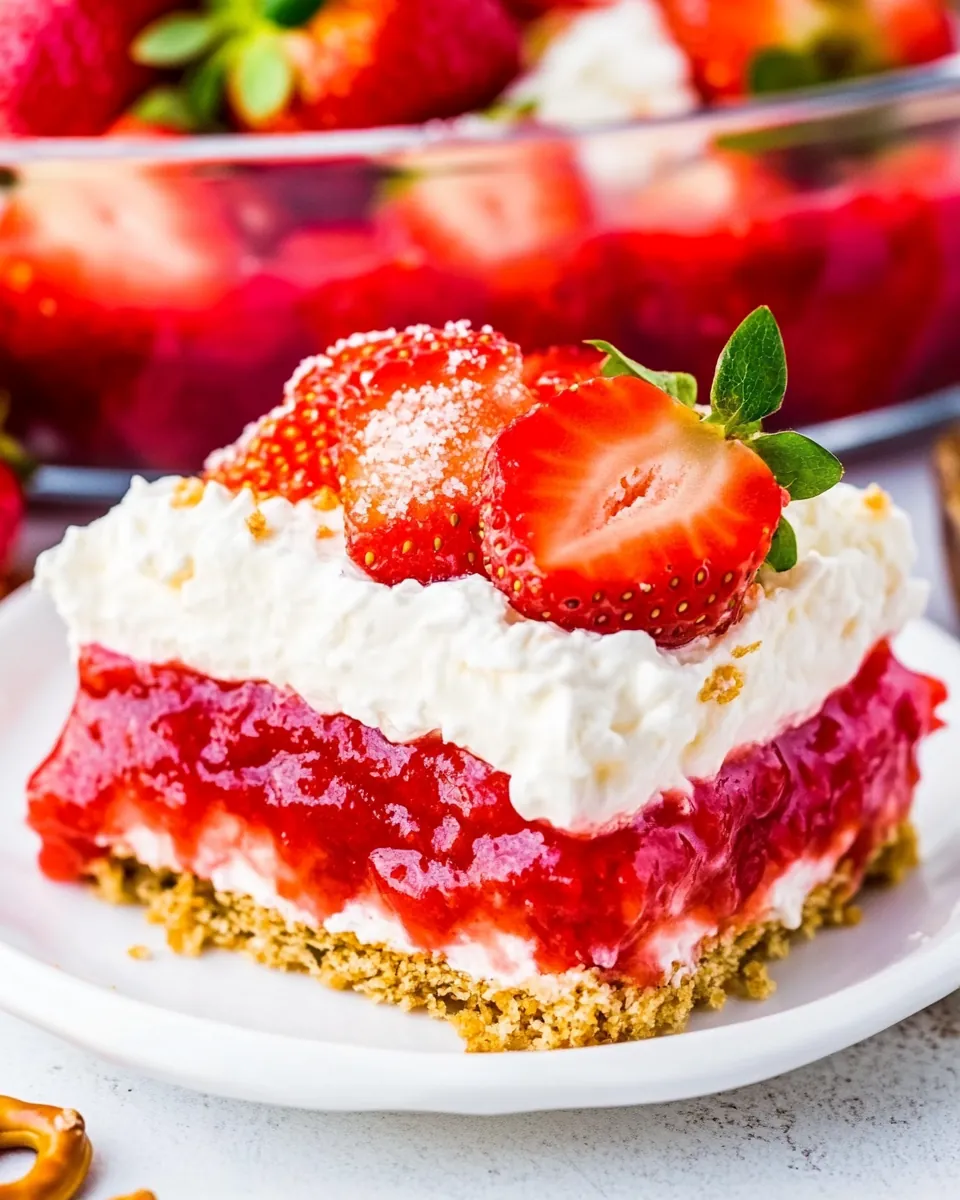 Strawberry Pretzel Salad