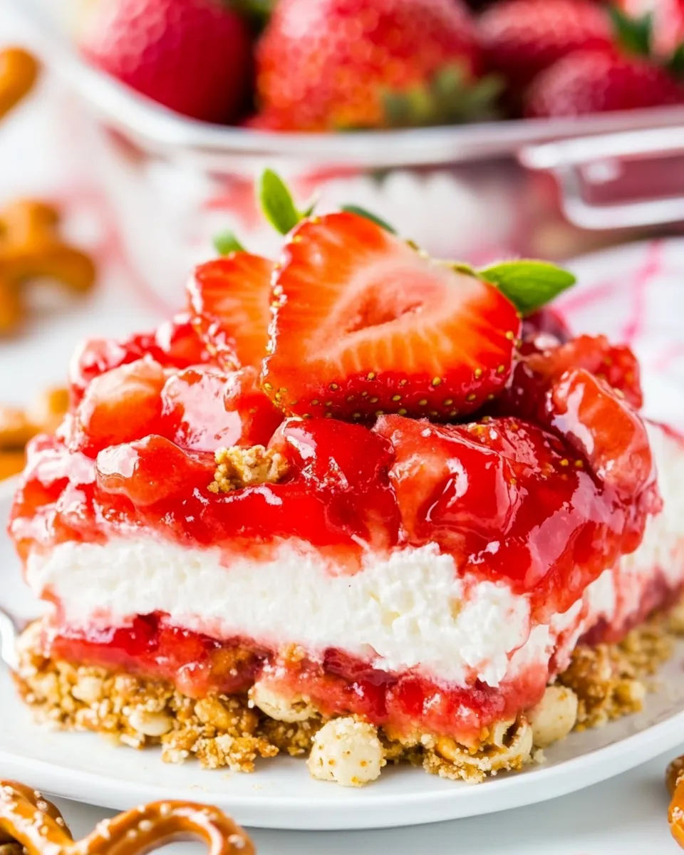 Strawberry Pretzel Salad