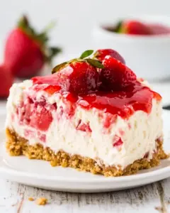 Strawberry Rhubarb Cheesecake