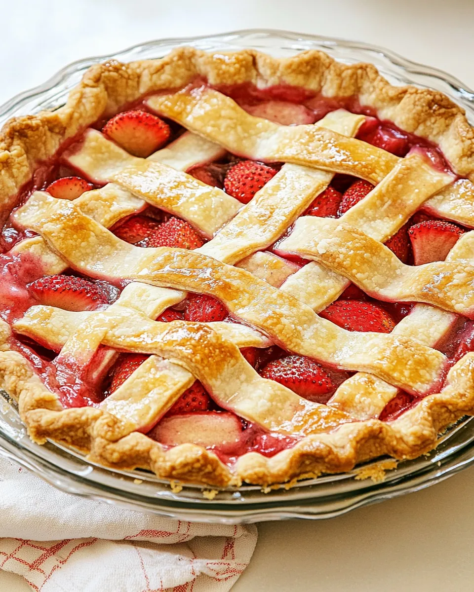 Strawberry Rhubarb Pie