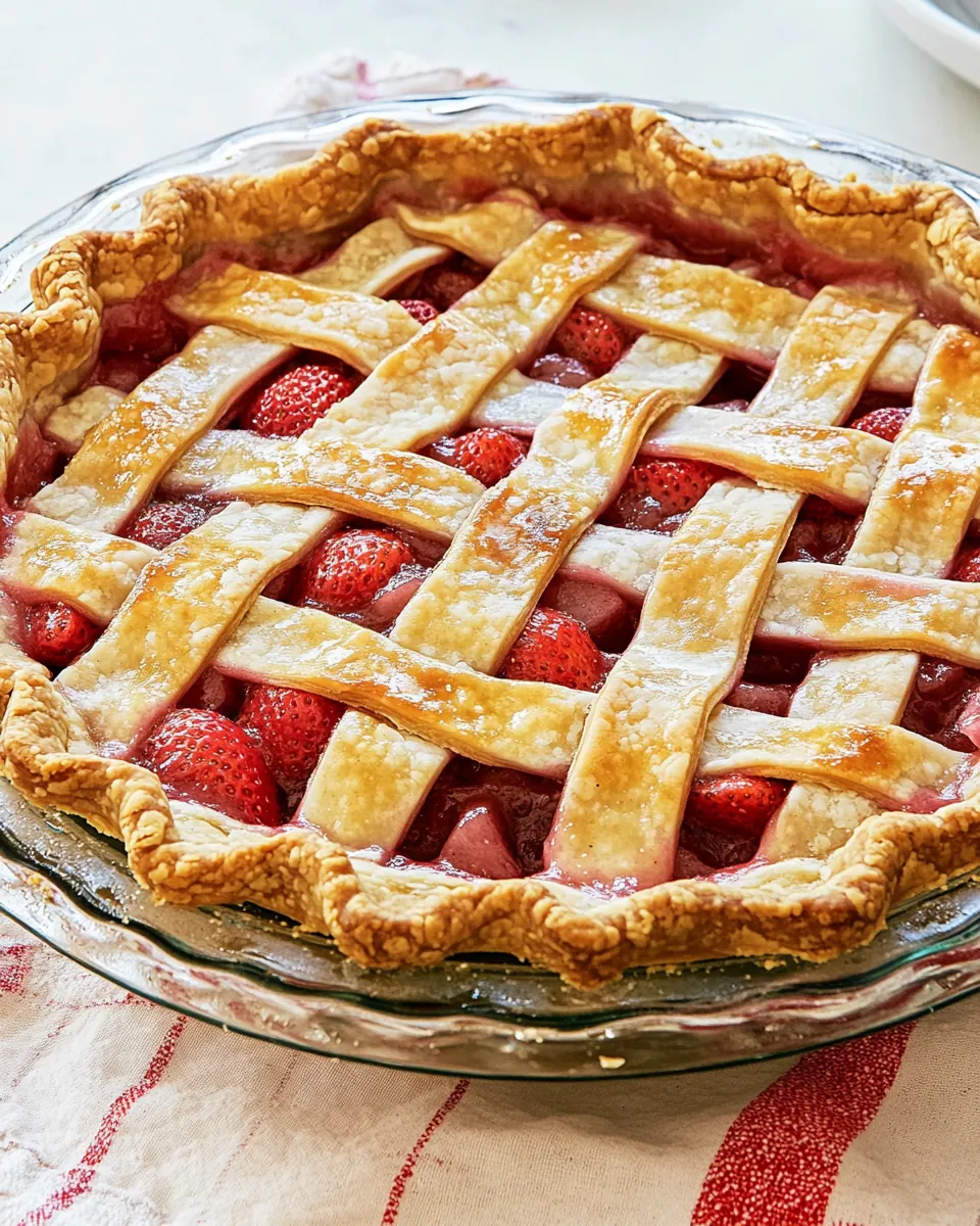 Strawberry Rhubarb Pie